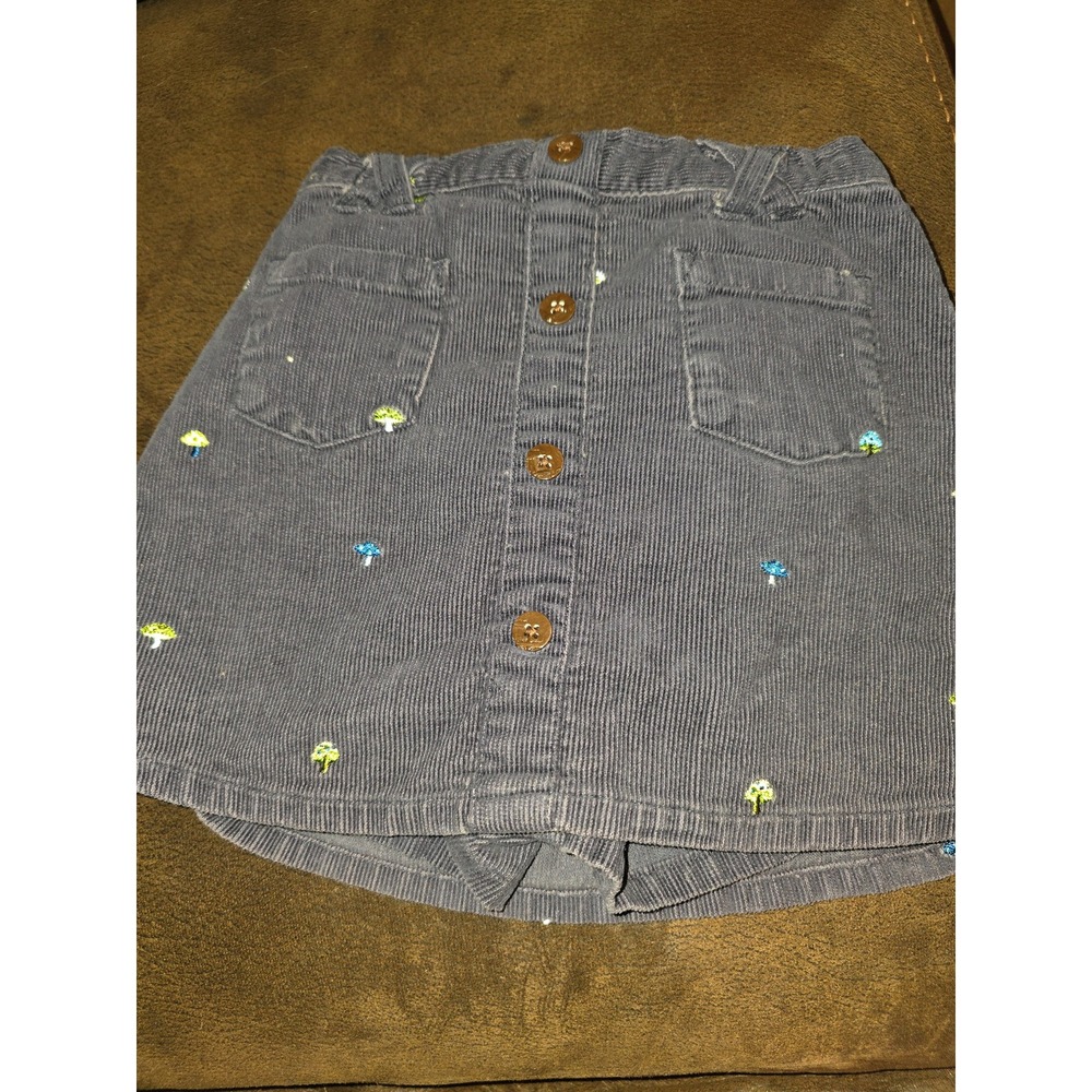 Vintage Gymboree hide N seek corduroy skort with mushrooms size 4
